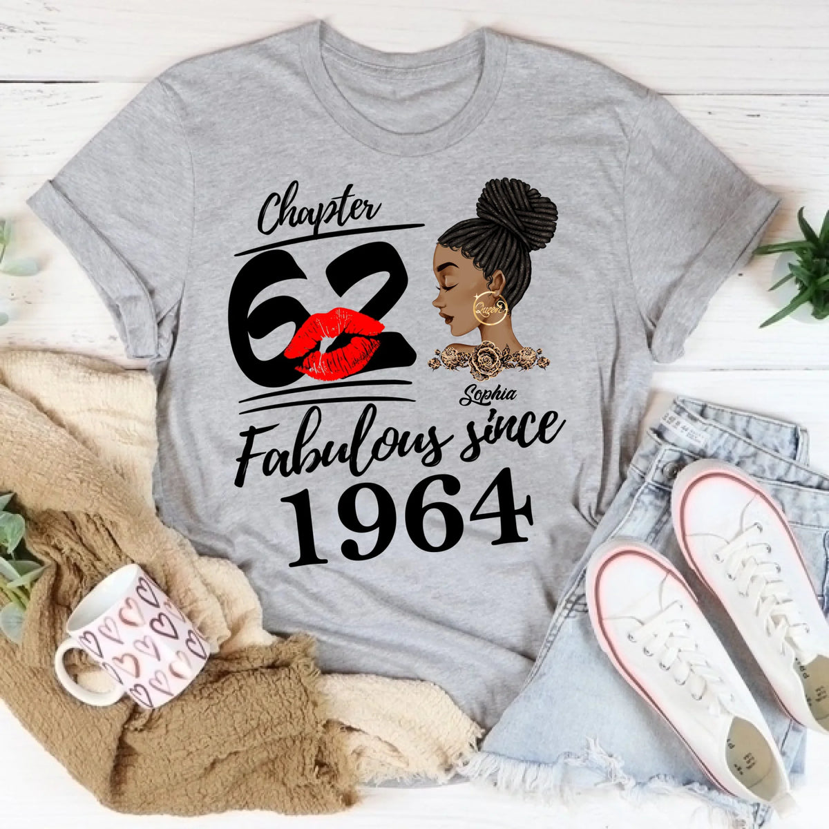 62nd Birthday Shirts, Custom Birthday Shirts, Turning 62 Shirt For Women, Turning 62 And Fabulous Shirt, 1964 Shirt, Best Gifts For Women Turning 62