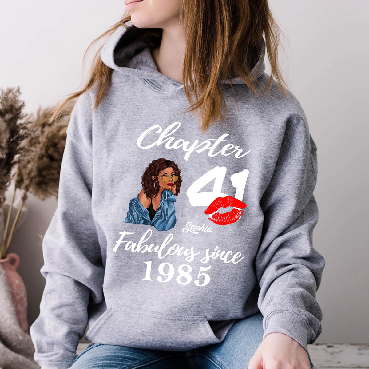 Custom Birthday Shirts, Chapter 41, Fabulous Since 1985 41st Birthday Unique T Shirt For Woman, Her Gifts For 41 Years Old, Turning 41 Birthday Cotton Shirt