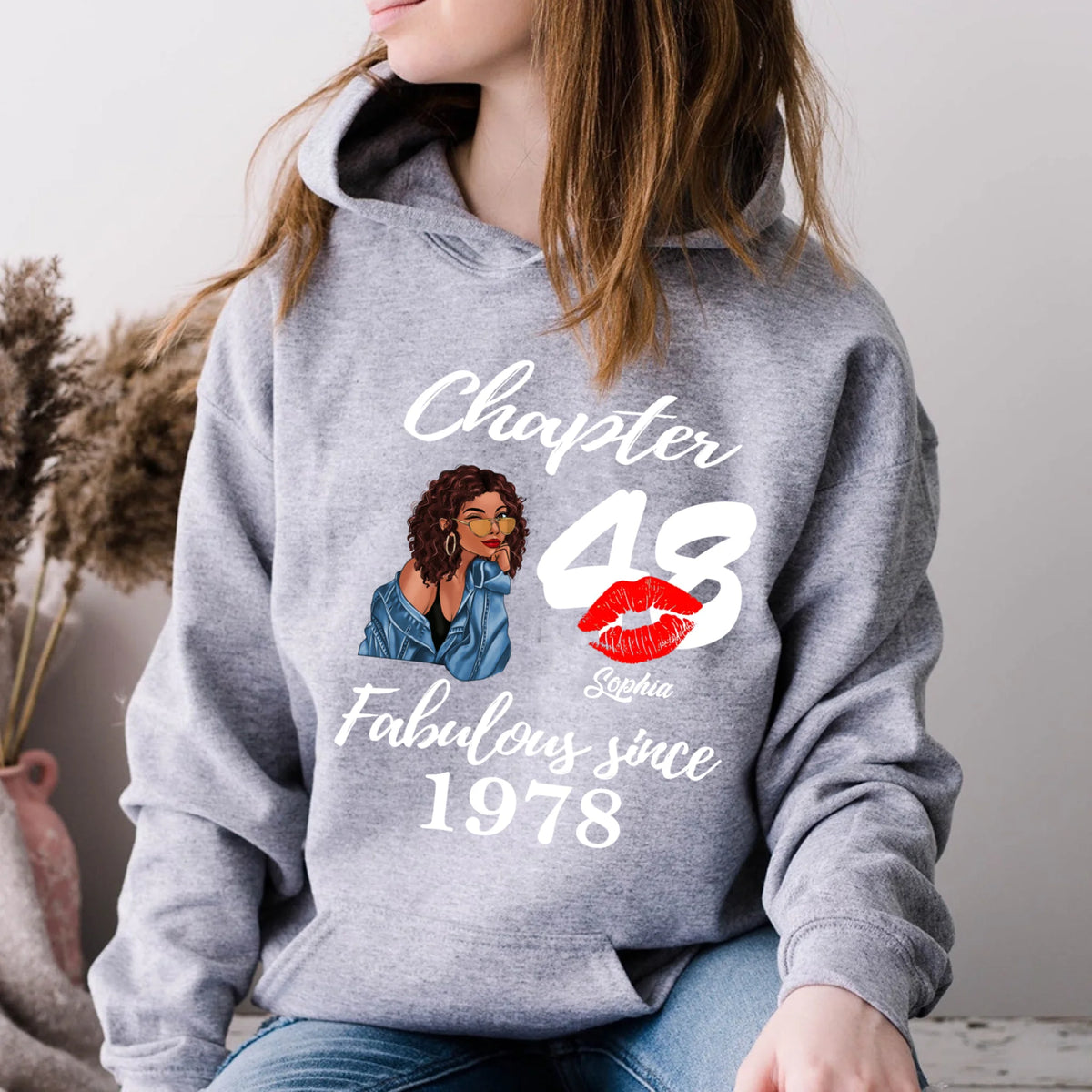 Custom Birthday Shirts, Chapter 48, Fabulous Since 1978 48th Birthday Unique T Shirt For Woman, Her Gifts For 48 Years Old, Turning 48 Birthday Cotton Shirt