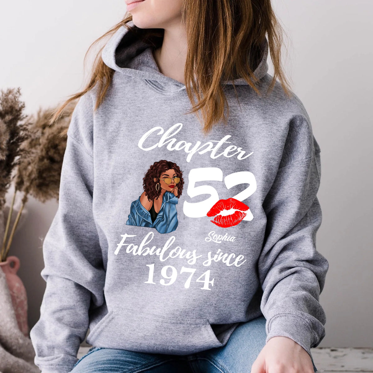 Custom Birthday Shirts, Chapter 52, Fabulous Since 1974 52nd Birthday Unique T Shirt For Woman, Her Gifts For 52 Years Old, Turning 52 Birthday Cotton Shirt