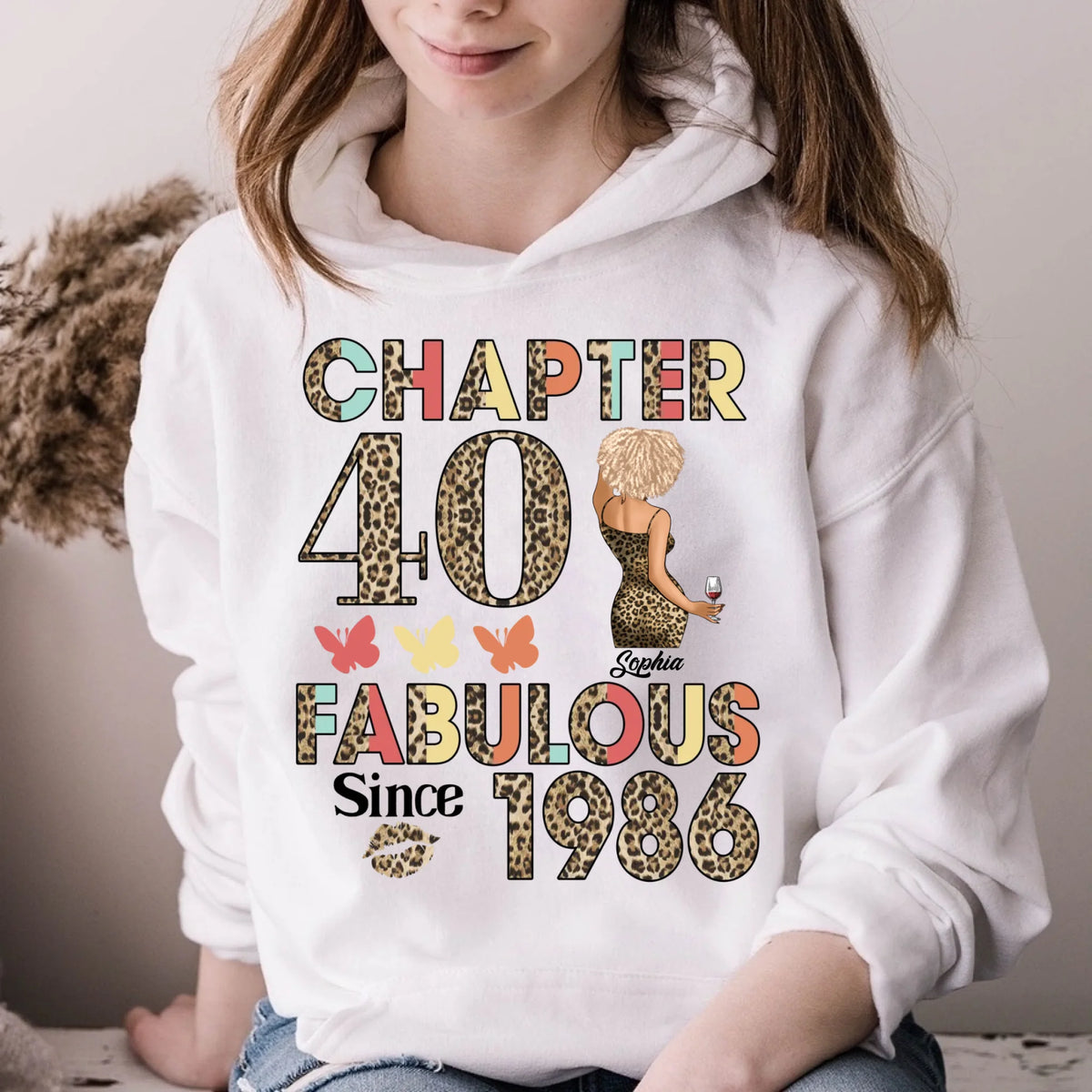 Chapter 40, Fabulous Since 1986 40th Birthday Unique T Shirt For Woman, Custom Birthday Shirt, Her Gifts For 40 Years Old , Turning 40 Birthday Cotton Shirt