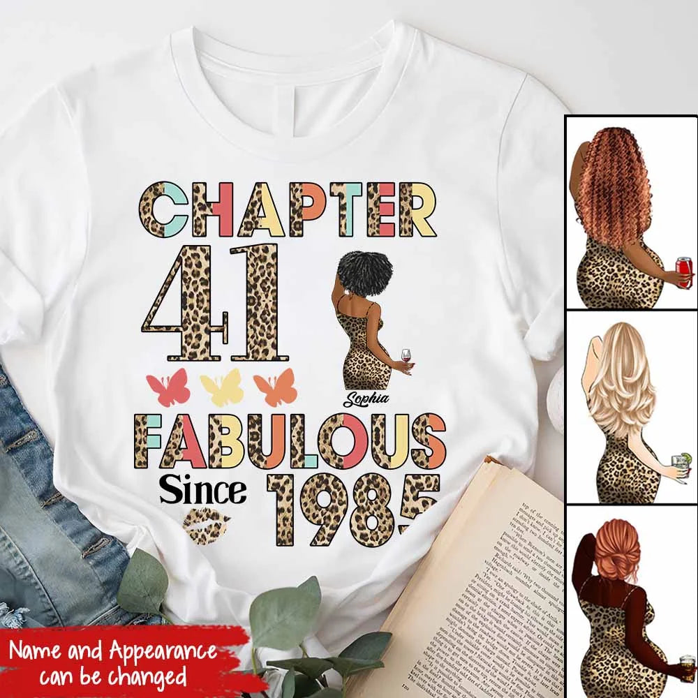 41st birthday shirts for her, Personalised 41st birthday gifts, 1985 t shirt, 41 and fabulous shirt, 41st birthday shirt ideas, gift ideas 41st birthday woman
