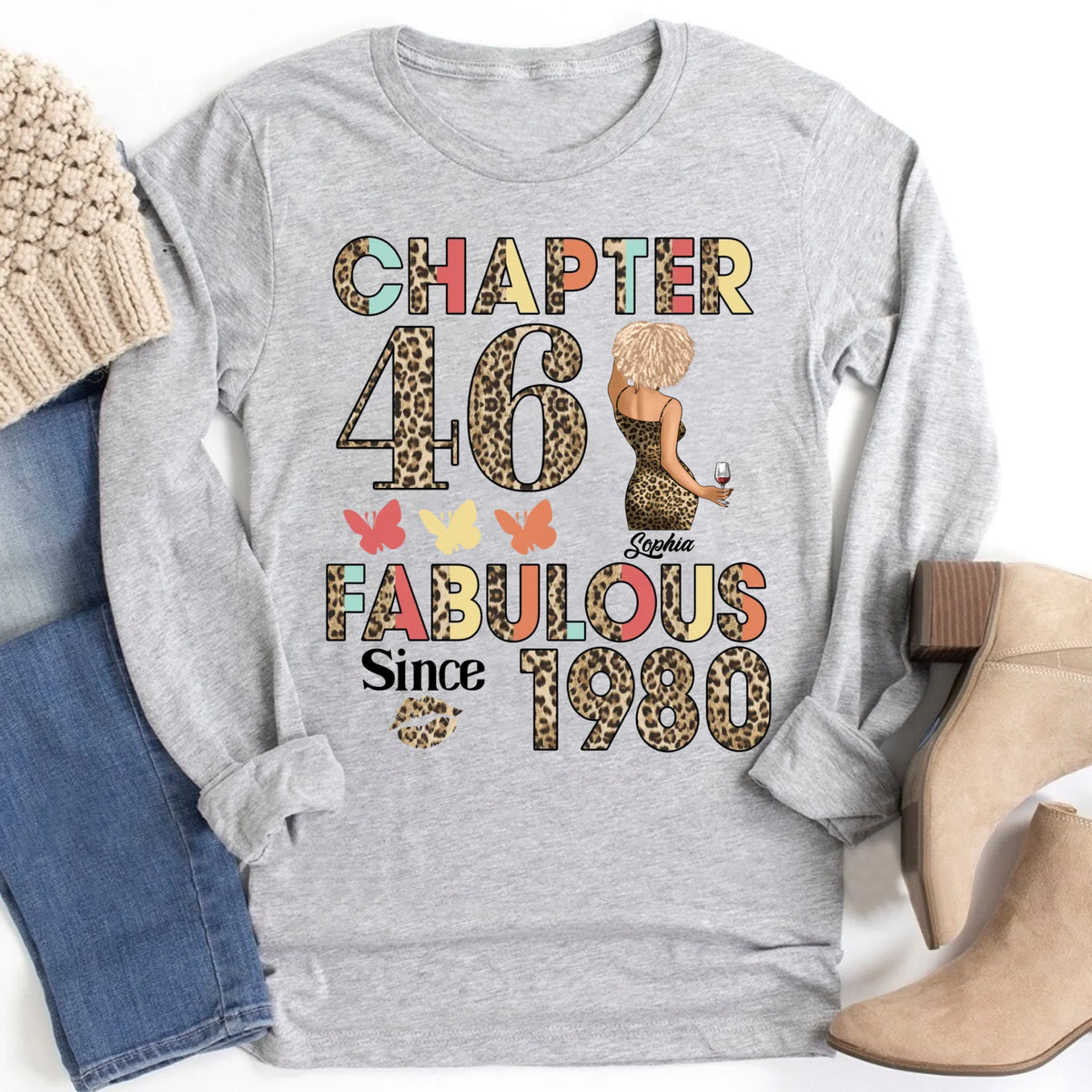 46th birthday shirts for her, Personalised 46th birthday gifts, 1980 t shirt, 46 and fabulous shirt, 46th birthday shirt ideas, gift ideas 46th birthday woman