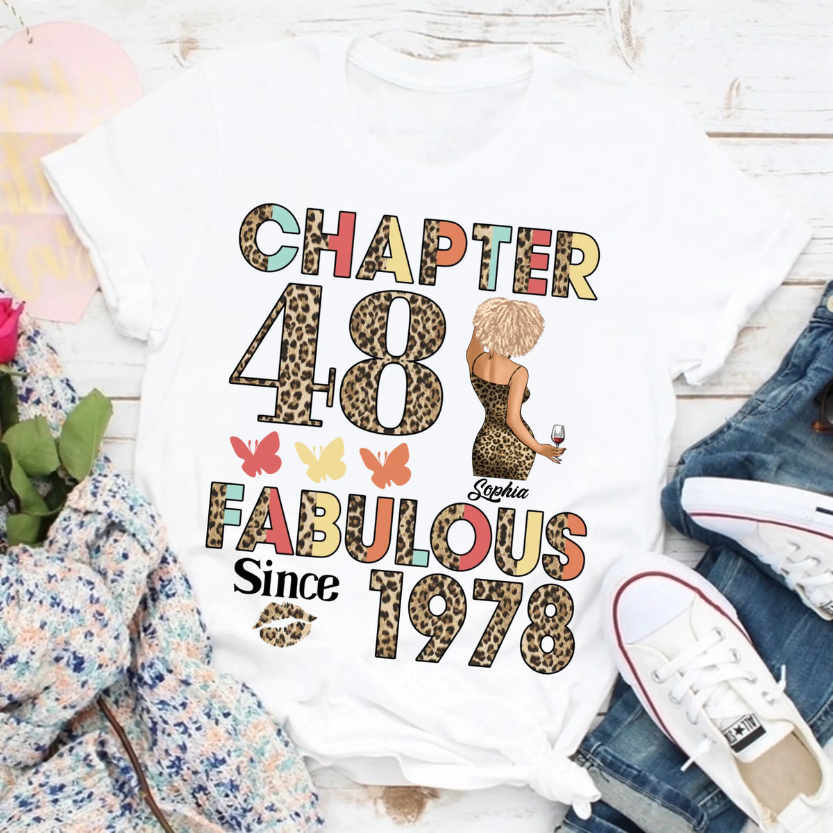 48th birthday shirts for her, Personalised 48th birthday gifts, 1978 t shirt, 48 and fabulous shirt, 48th birthday shirt ideas, gift ideas 48th birthday woman