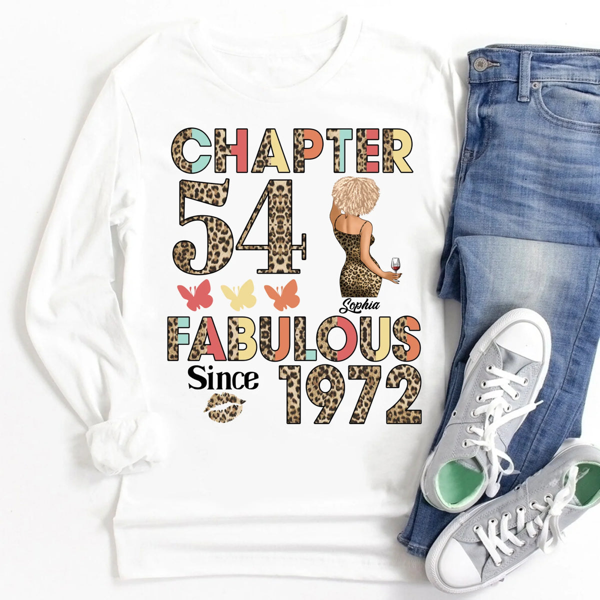 Chapter 54, Fabulous Since 1972 54th Birthday Unique T Shirt For Woman, Custom Birthday Shirt, Her Gifts For 54 Years Old , Turning 54 Birthday Cotton Shirt