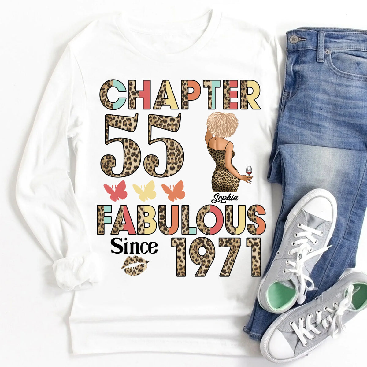 55th birthday shirts for her, Personalised 55th birthday gifts, 1971 t shirt, 55 and fabulous shirt, 55th birthday shirt ideas, gift ideas 55th birthday woman