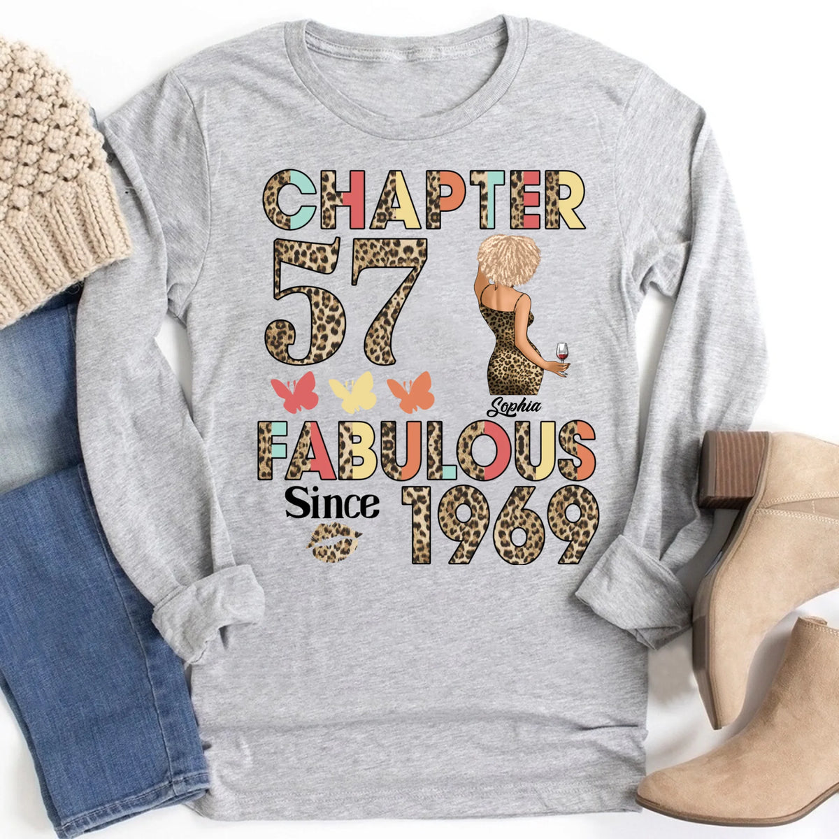 57th birthday shirts for her, Personalised 57th birthday gifts, 1969 t shirt, 57 and fabulous shirt, 57th birthday shirt ideas, gift ideas 57th birthday woman