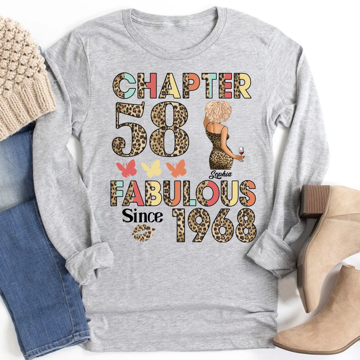 58th birthday shirts for her, Personalised 58th birthday gifts, 1968 t shirt, 58 and fabulous shirt, 58th birthday shirt ideas, gift ideas 58th birthday woman