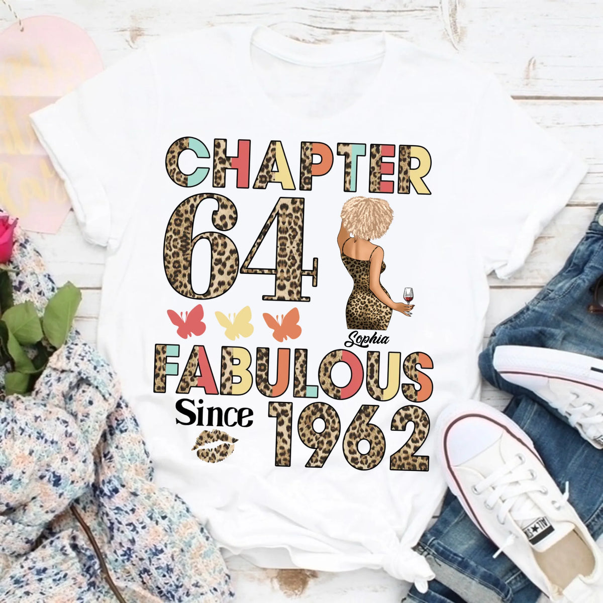 64th Birthday Shirts, Custom Birthday Shirts, Turning 64 Shirt For Women, Turning 64 And Fabulous Shirt, 1962 Shirt, Best Gifts For Women Turning 64