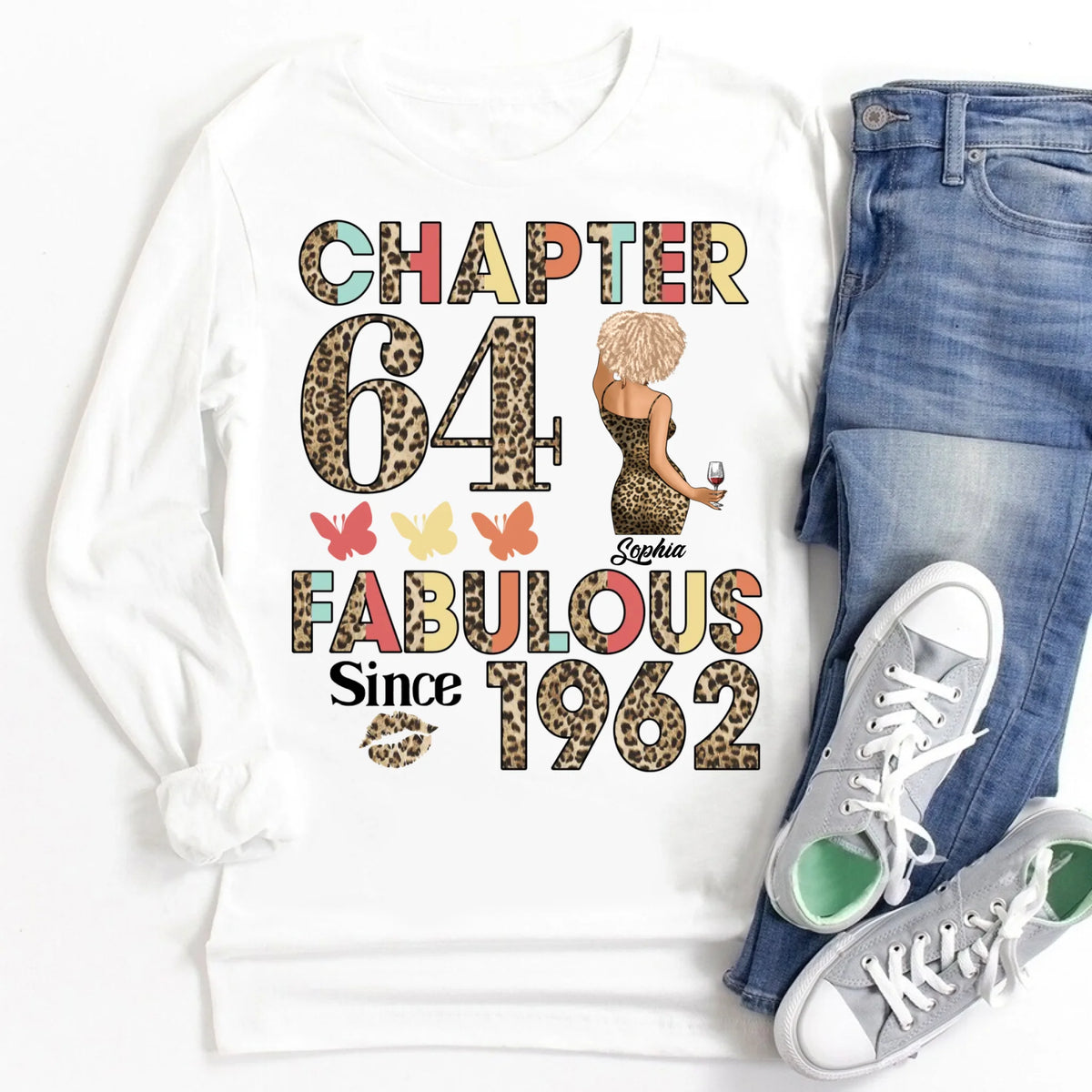64th Birthday Shirts, Custom Birthday Shirts, Turning 64 Shirt For Women, Turning 64 And Fabulous Shirt, 1962 Shirt, Best Gifts For Women Turning 64