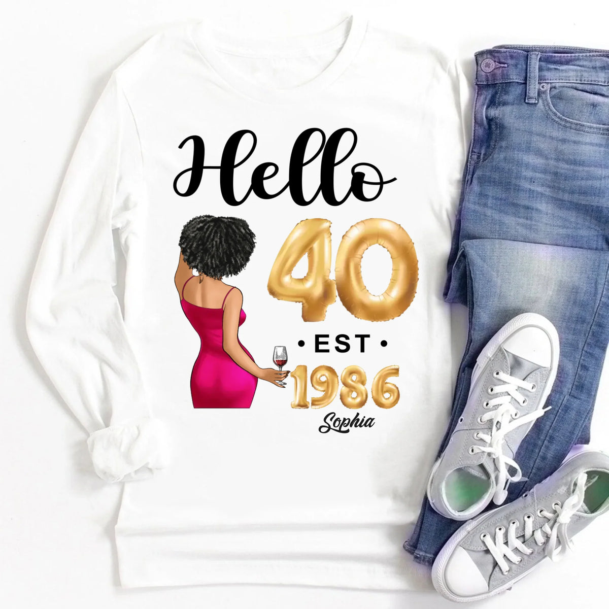 40th Birthday Shirts, Custom Birthday Shirts, Turning 40 Shirt, Gifts For Women Turning 40, 40 And Fabulous Shirt, 1986 Shirt, 40th Birthday Shirts For Her