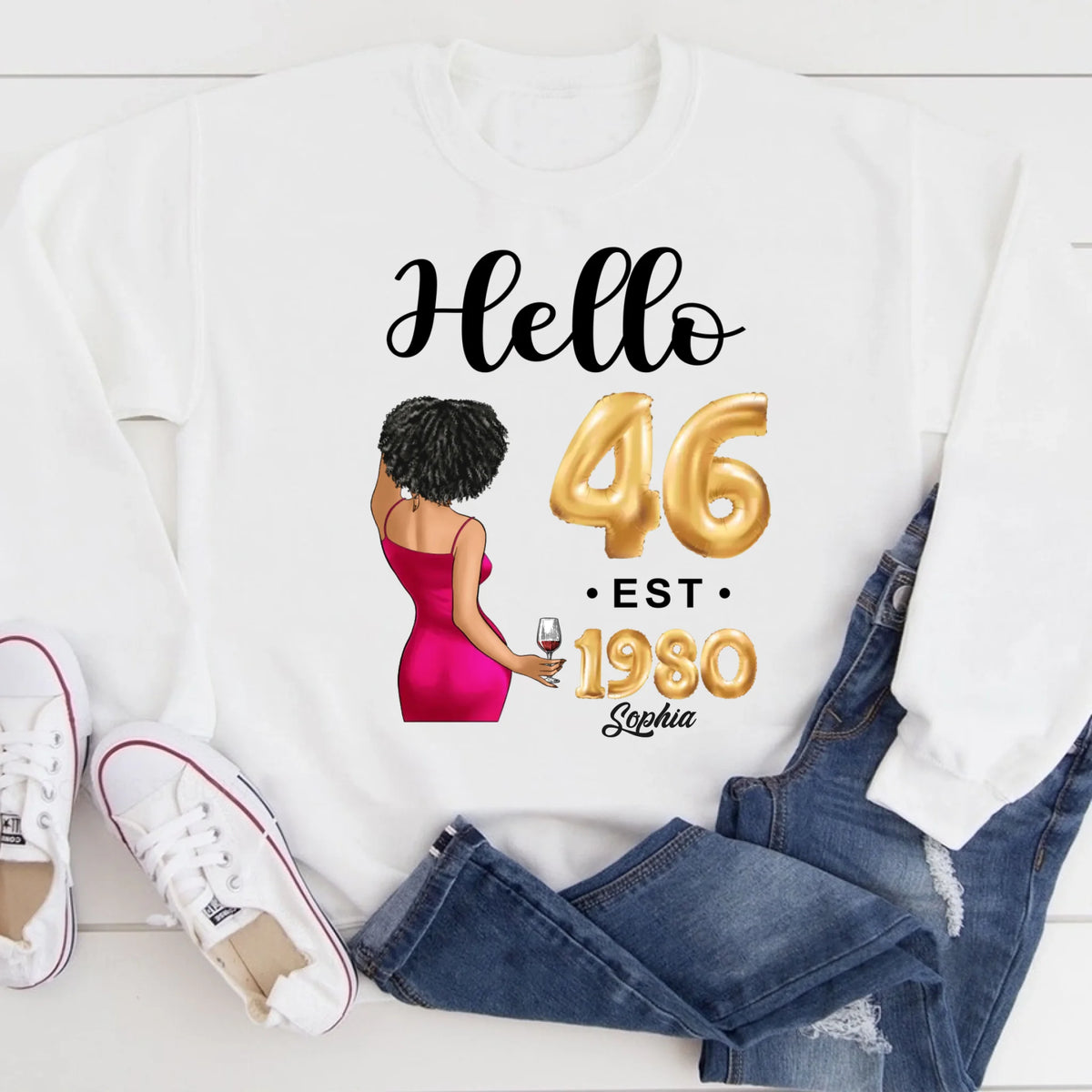 46th birthday shirts for her, Personalised 46th birthday gifts, 1980 t shirt, 46 and fabulous shirt, 46th birthday shirt ideas, gift ideas 46th birthday woman