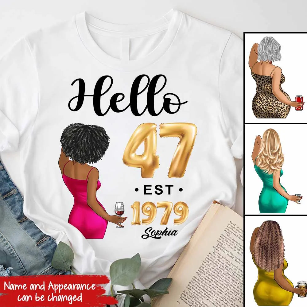 47th birthday shirts for her, Personalised 47th birthday gifts, 1979 t shirt, 47 and fabulous shirt, 47th birthday shirt ideas, gift ideas 47th birthday woman