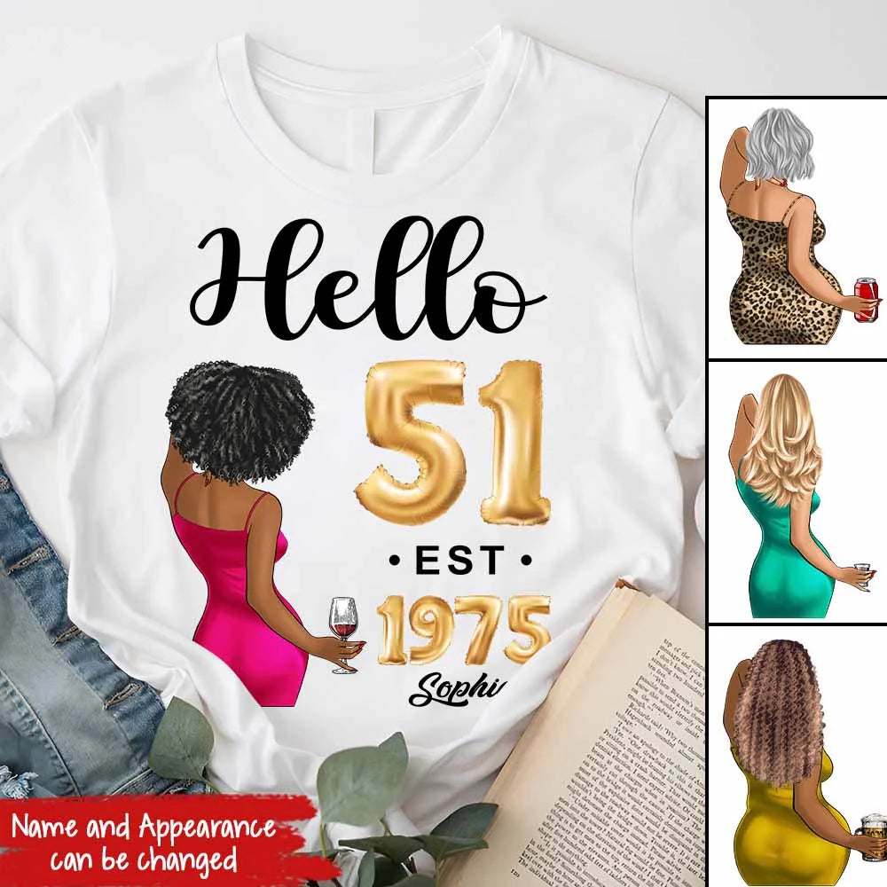 51st birthday shirts for her, Personalised 51st birthday gifts, 1975 t shirt, 51 and fabulous shirt, 51st birthday shirt ideas, gift ideas 51st birthday woman