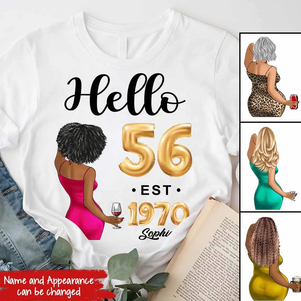 56th birthday shirts for her, Personalised 56th birthday gifts, 1970 t shirt, 56 and fabulous shirt, 56th birthday shirt ideas, gift ideas 56th birthday woman