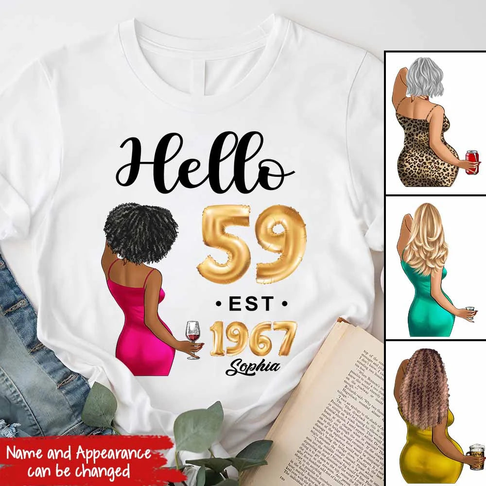 59th birthday shirts for her, Personalised 59th birthday gifts, 1967 t shirt, 59 and fabulous shirt, 59th birthday shirt ideas, gift ideas 59th birthday woman
