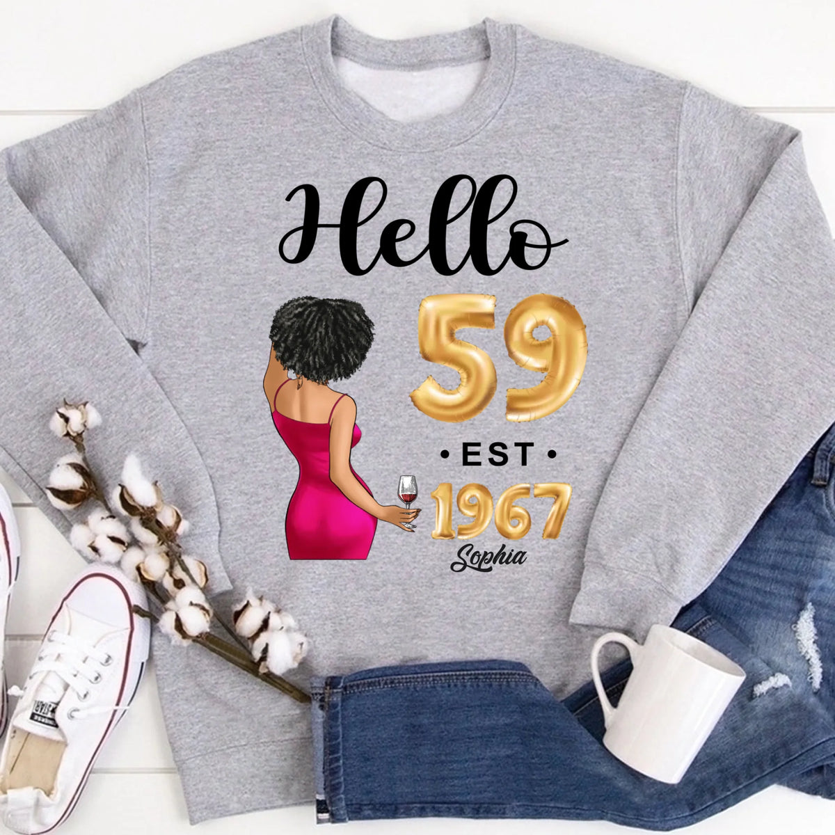 59th birthday shirts for her, Personalised 59th birthday gifts, 1967 t shirt, 59 and fabulous shirt, 59th birthday shirt ideas, gift ideas 59th birthday woman