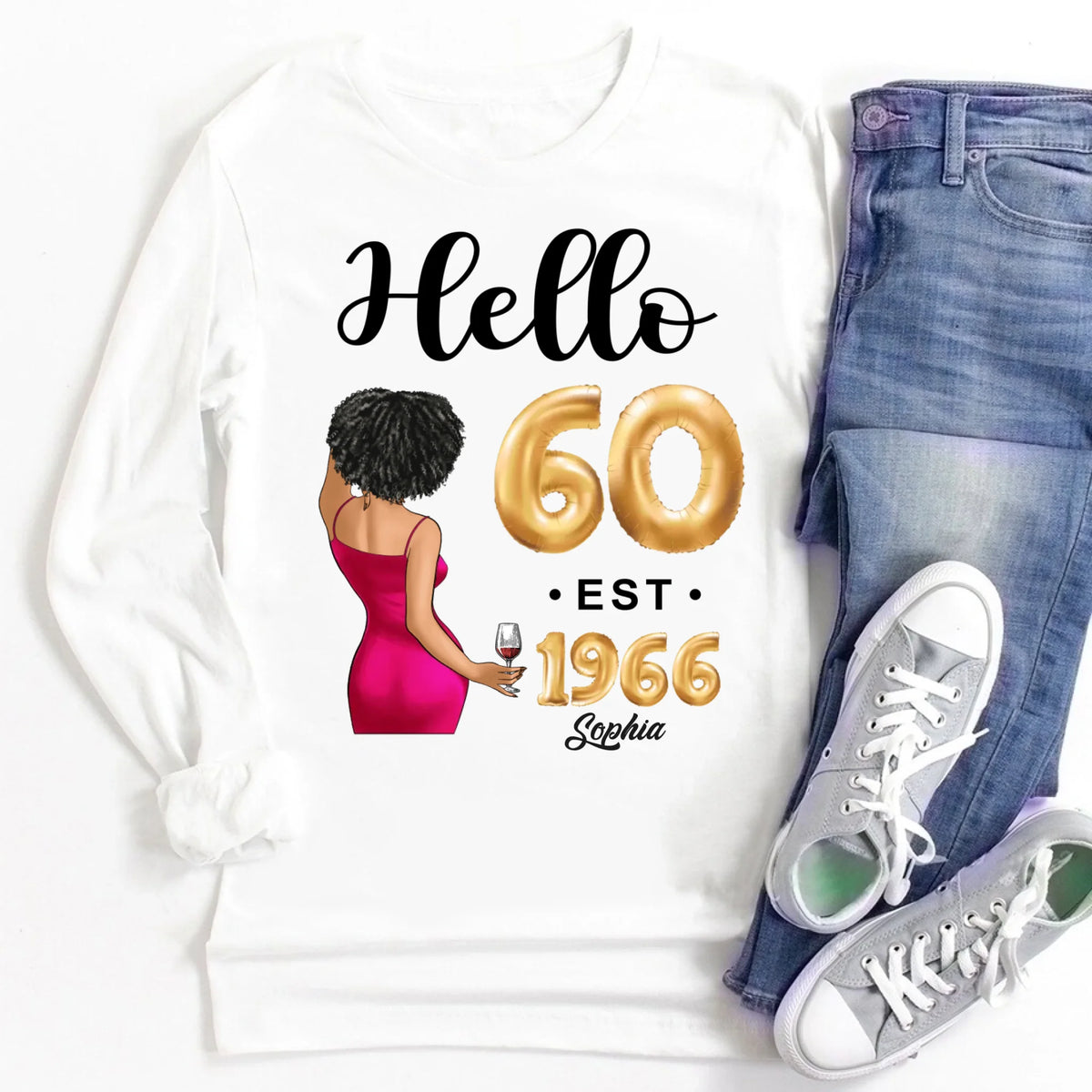 60th Birthday Shirts, Custom Birthday Shirts, Turning 60 Shirt, Gifts For Women Turning 60, 60 And Fabulous Shirt, 1966 Shirt, 60th Birthday Shirts For Her