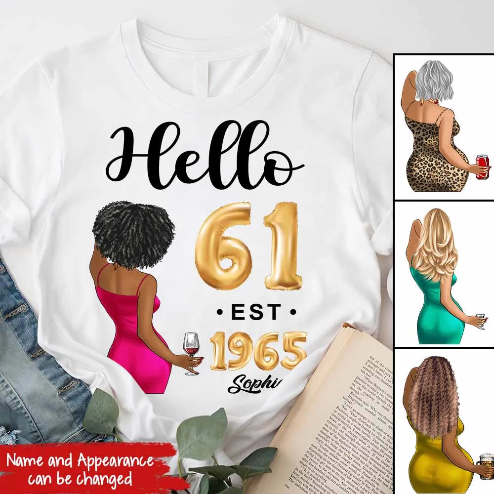61st birthday shirts for her, Personalised 61st birthday gifts, 1965 t shirt, 61 and fabulous shirt, 61st  birthday shirt ideas, gift ideas 61st birthday woman