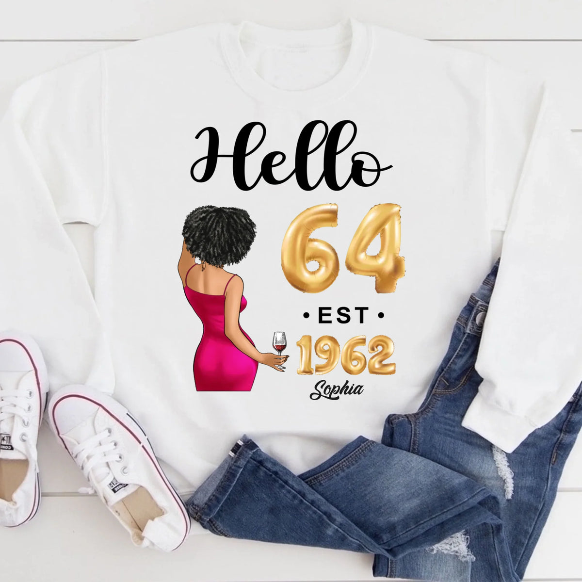 64th birthday shirts for her, Personalised 64th birthday gifts, 1962 t shirt, 64 and fabulous shirt, 64th birthday shirt ideas, gift ideas 64th birthday woman