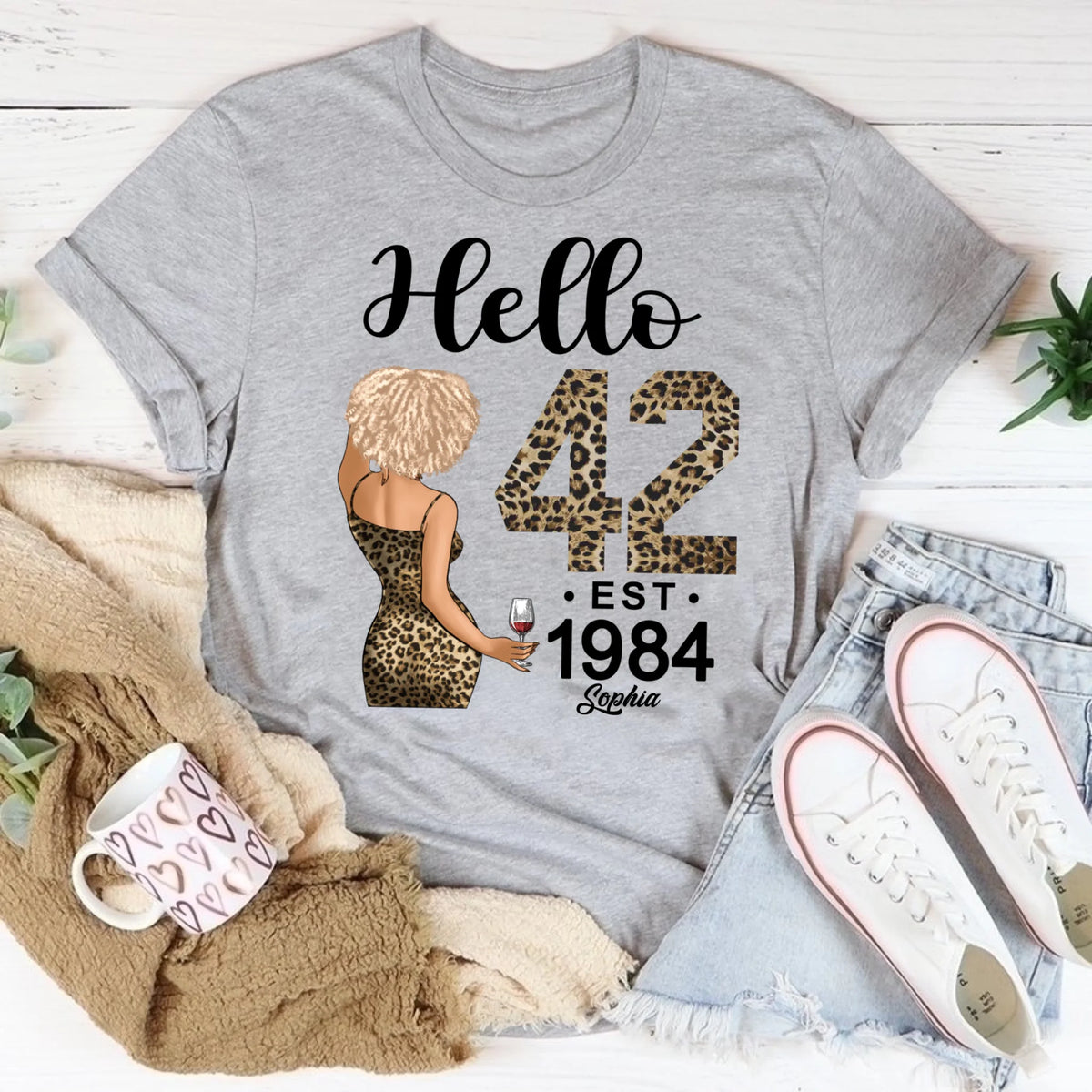 Chapter 42, Fabulous Since 1984 42th Birthday Unique T Shirt For Woman, Custom Birthday Shirt, Her Gifts For 42 Years Old , Turning 42 Birthday Cotton Shirt