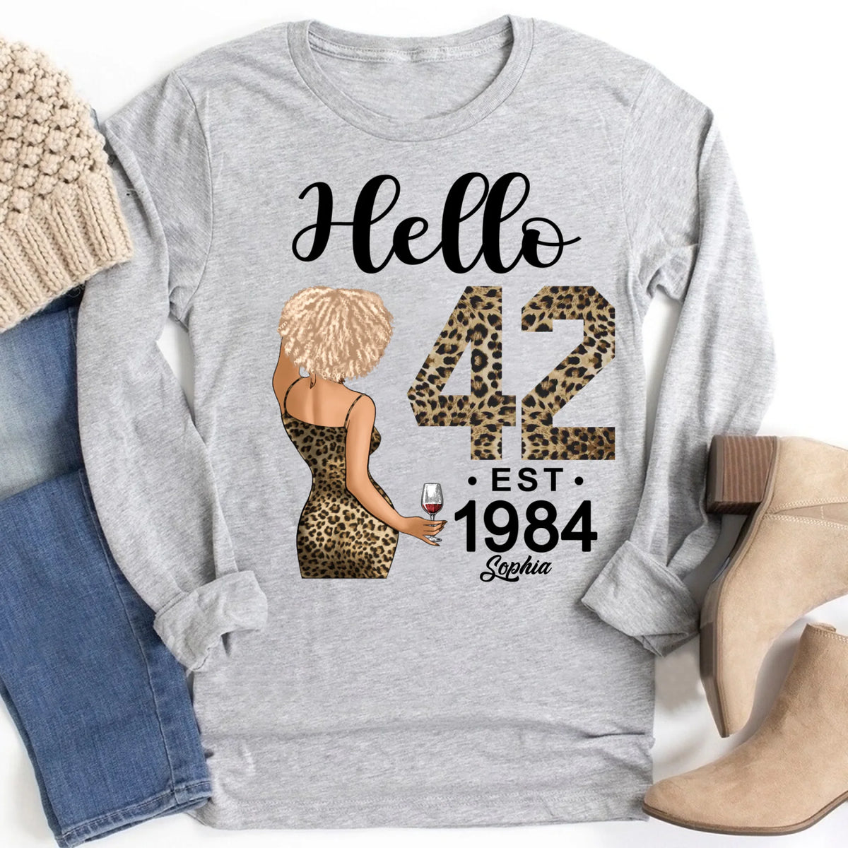Chapter 42, Fabulous Since 1984 42th Birthday Unique T Shirt For Woman, Custom Birthday Shirt, Her Gifts For 42 Years Old , Turning 42 Birthday Cotton Shirt