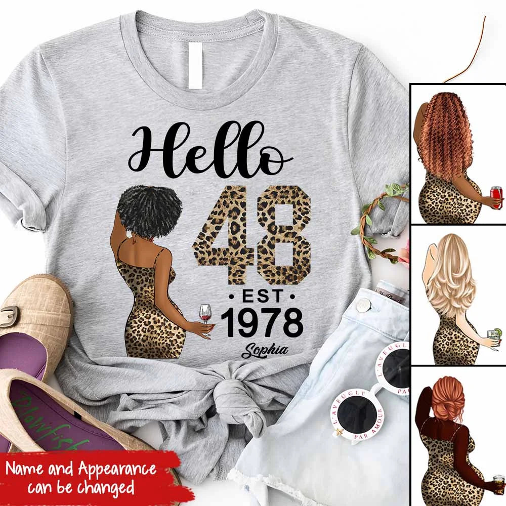48th Birthday Shirts, Custom Birthday Shirts, Turning 48 Shirt, Gifts For Women Turning 48, 48 And Fabulous Shirt, 1978 Shirt, 47th Birthday Shirts For Her, It's My 48 Birthday