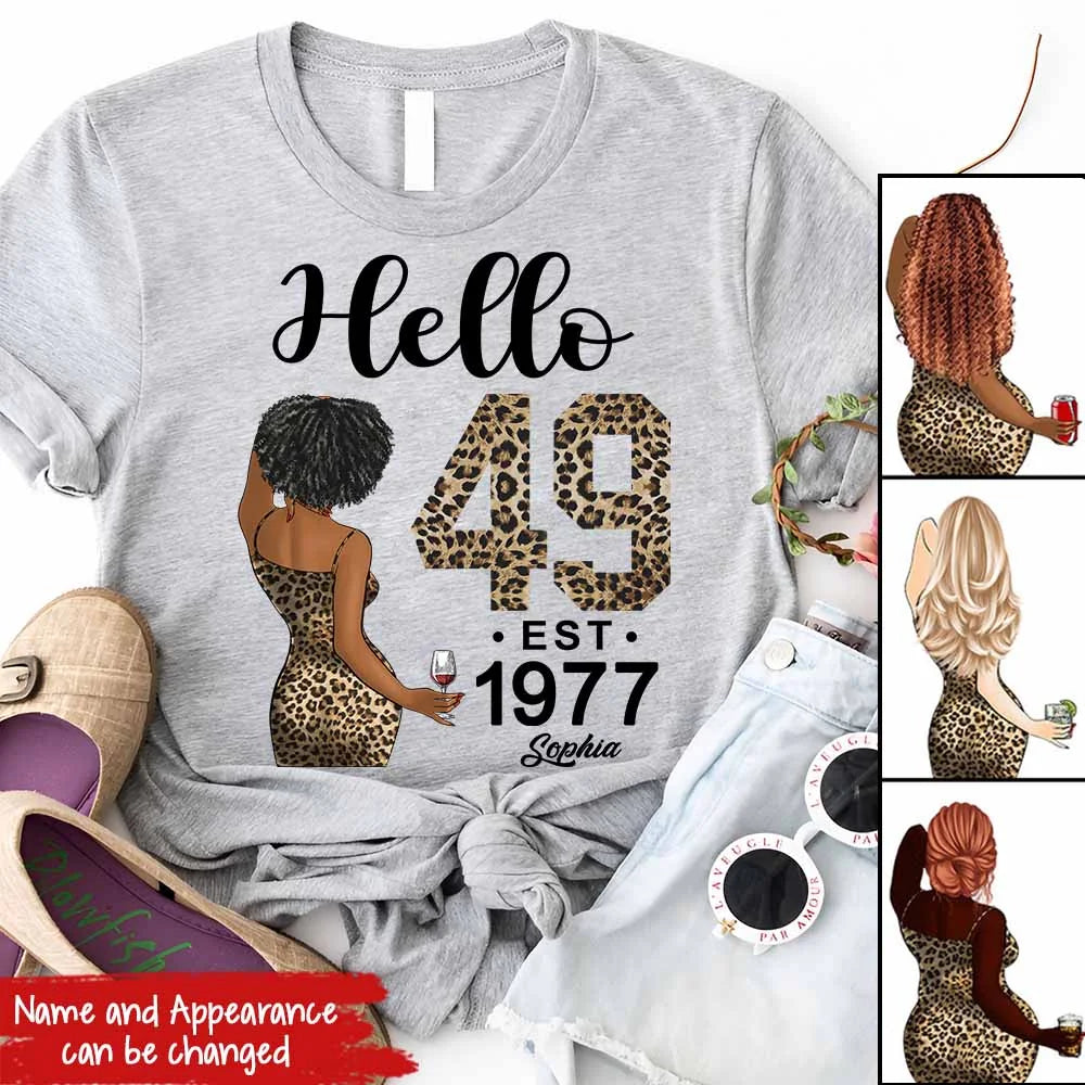 49th Birthday Shirts, Custom Birthday Shirts, Turning 49 Shirt, Gifts For Women Turning 49, 49 And Fabulous Shirt, 1977 Shirt, 49th Birthday Shirts For Her, It's My 49 Birthday
