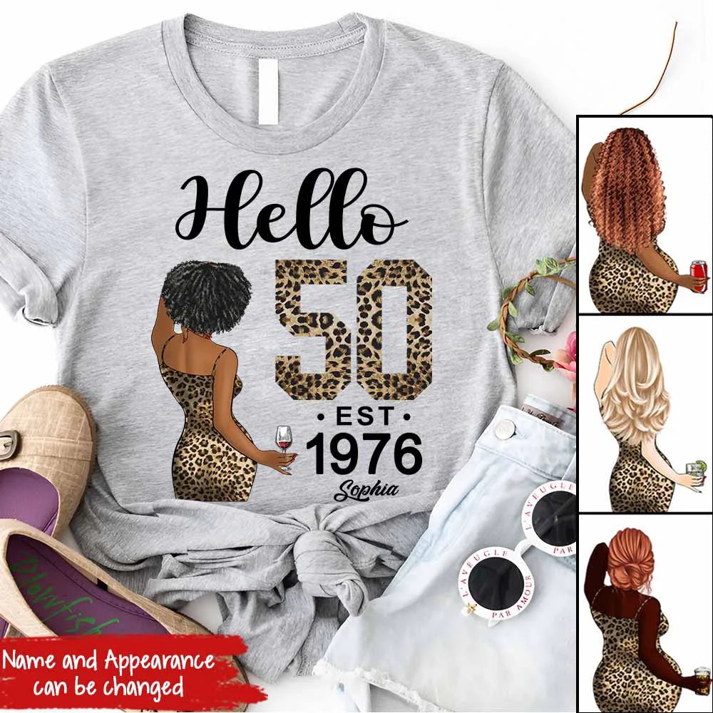 50th Birthday Shirts, Custom Birthday Shirts, Turning 50 Shirt, Gifts For Women Turning 50, 50 And Fabulous Shirt, 1976 Shirt, 50th Birthday Shirts For Her