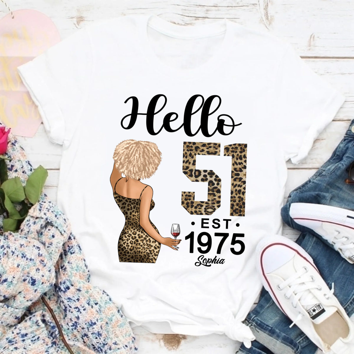 Chapter 51, Fabulous Since 1975 51st Birthday Unique T Shirt For Woman, Custom Birthday Shirt, Her Gifts For 51 Years Old , Turning 51 Birthday Cotton Shirt