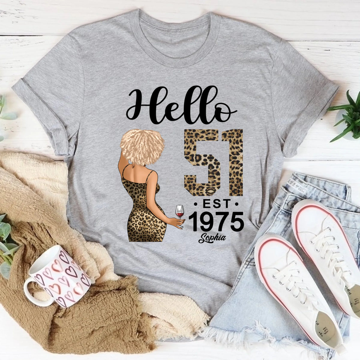 Chapter 51, Fabulous Since 1975 51st Birthday Unique T Shirt For Woman, Custom Birthday Shirt, Her Gifts For 51 Years Old , Turning 51 Birthday Cotton Shirt