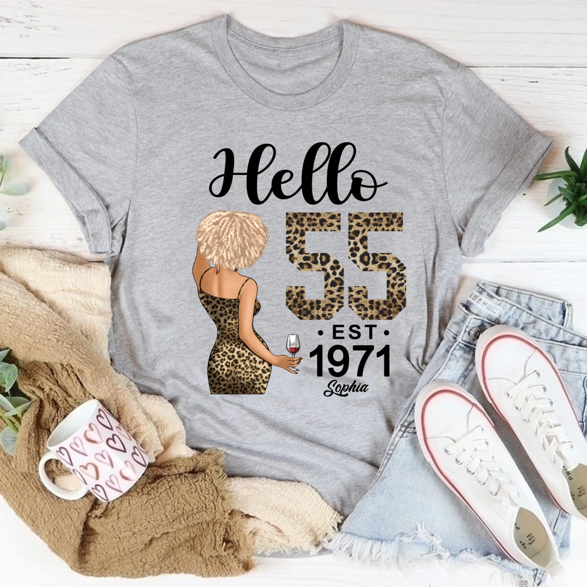 Chapter 55, Fabulous Since 1971 55th Birthday Unique T Shirt For Woman, Custom Birthday Shirt, Her Gifts For 55 Years Old , Turning 55 Birthday Cotton Shirt