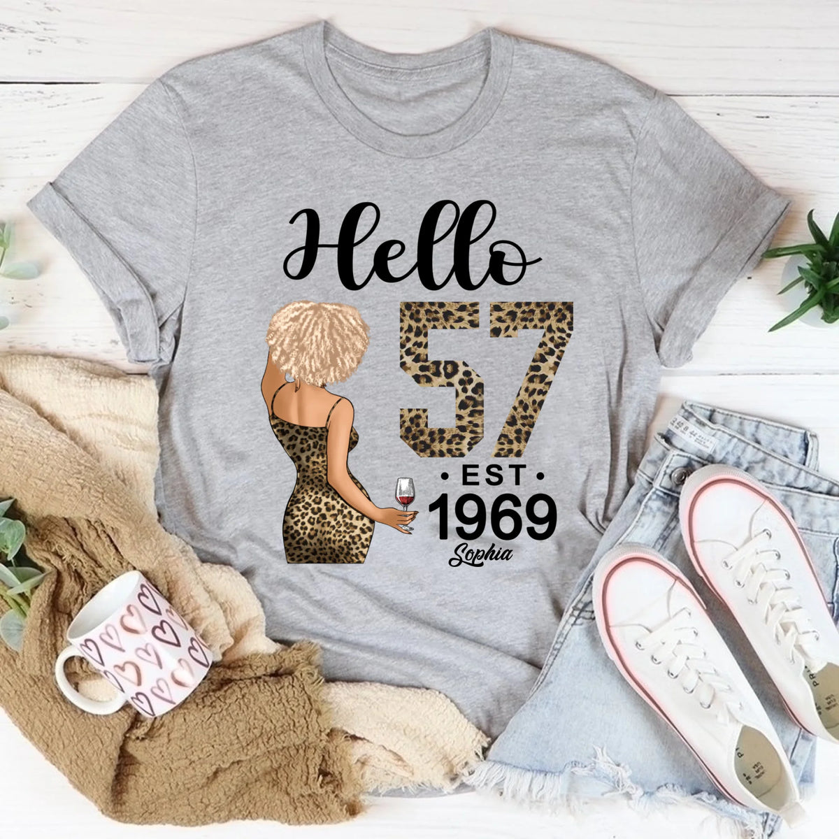 Chapter 57, Fabulous Since 1969 57th Birthday Unique T Shirt For Woman, Custom Birthday Shirt, Her Gifts For 57 Years Old , Turning 57 Birthday Cotton Shirt