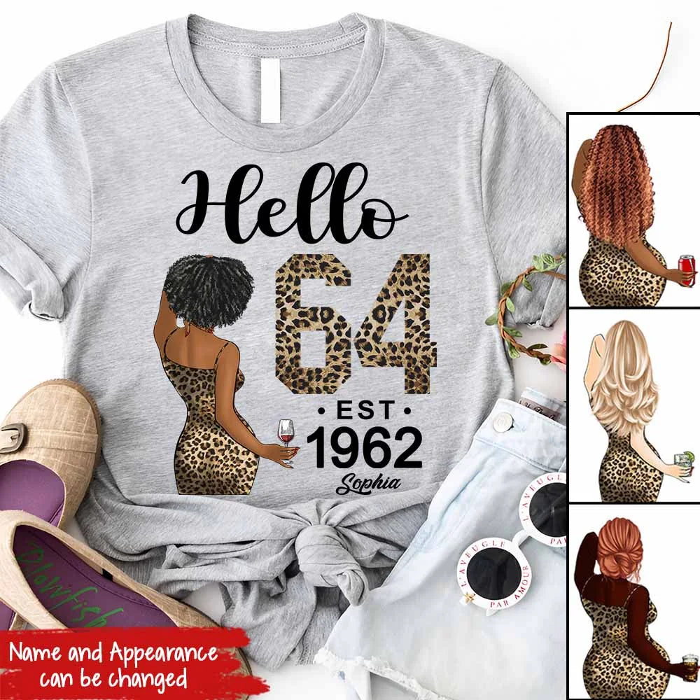 64th Birthday Shirts, Custom Birthday Shirts, Turning 64 Shirt For Women, Turning 64 And Fabulous Shirt, 1962 Shirt, Best Gifts For Women Turning 64