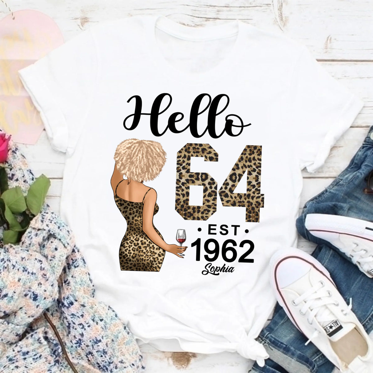 64th Birthday Shirts, Custom Birthday Shirts, Turning 64 Shirt For Women, Turning 64 And Fabulous Shirt, 1962 Shirt, Best Gifts For Women Turning 64