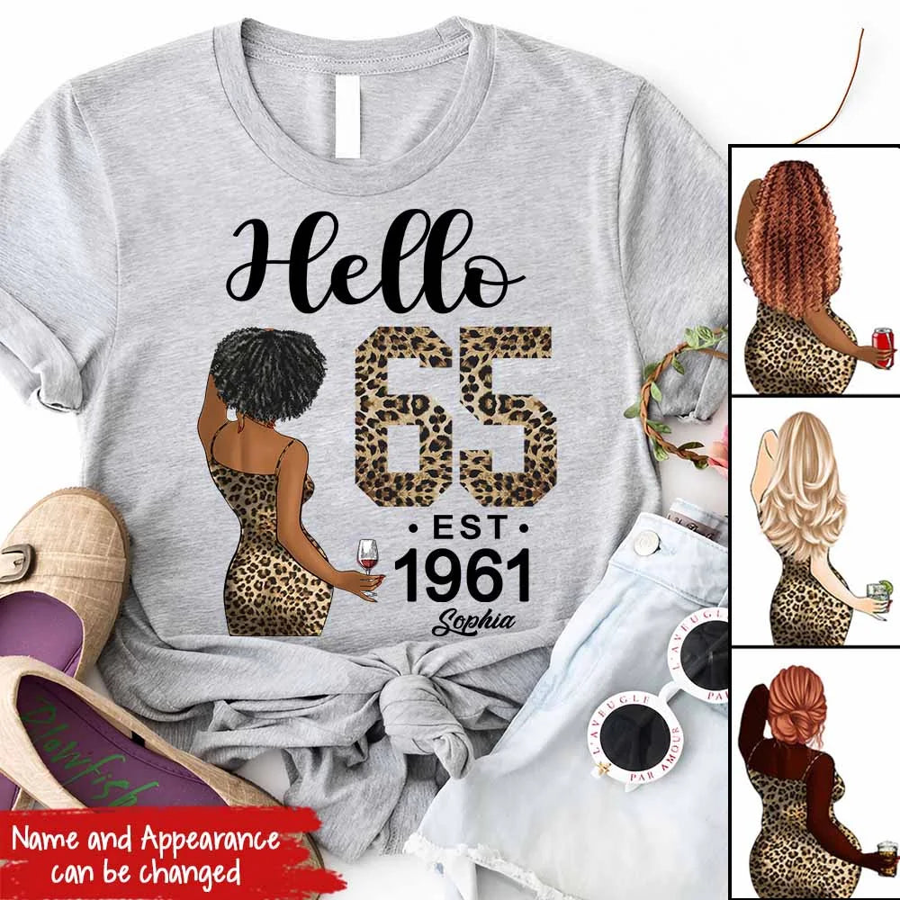 65th Birthday Shirts, Custom Birthday Shirts, Turning 65 Shirt For Women, Turning 65 And Fabulous Shirt, 1961 Shirt, Best Gifts For Women Turning 65