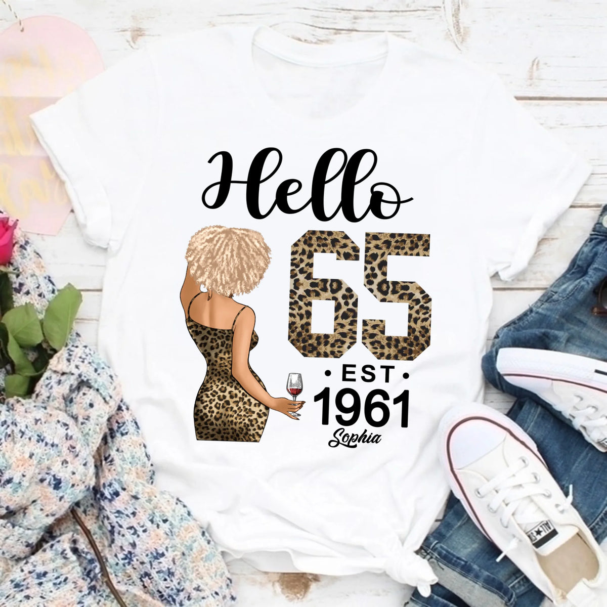 65th Birthday Shirts, Custom Birthday Shirts, Turning 65 Shirt For Women, Turning 65 And Fabulous Shirt, 1961 Shirt, Best Gifts For Women Turning 65