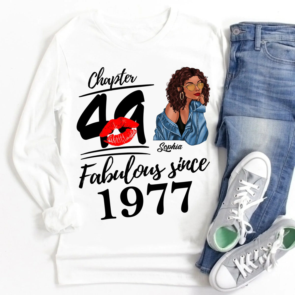 49th Birthday Shirts, Custom Birthday Shirts, Turning 49 Shirt, Gifts For Women Turning 49, 49 And Fabulous Shirt, 1977 Shirt, 49th Birthday Shirts For Her, It's My 49 Birthday