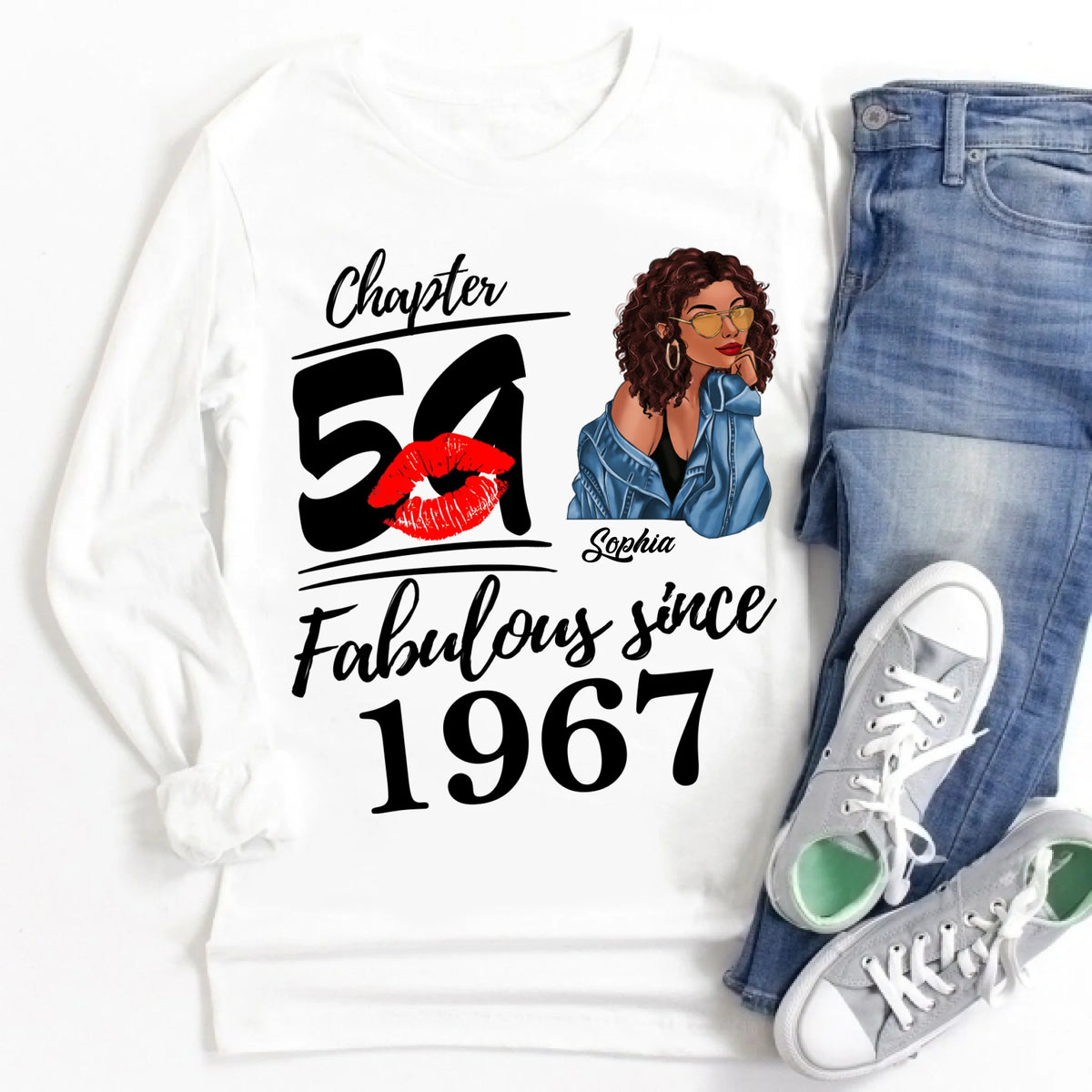 Chapter 59, Fabulous Since 1967 59th Birthday Unique T Shirt For Woman, Custom Birthday Shirt, Her Gifts For 59 Years Old , Turning 59 Birthday Cotton Shirt