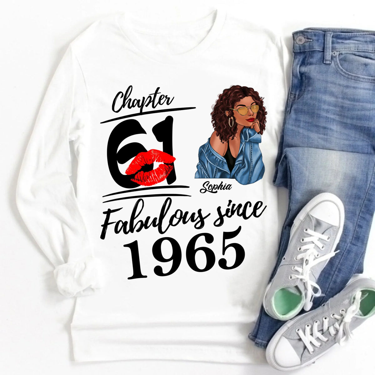 61st Birthday Shirts, Custom Birthday Shirts, Turning 61 Shirt For Women, Turning 61 And Fabulous Shirt, 1965 Shirt, Best Gifts For Women Turning 61