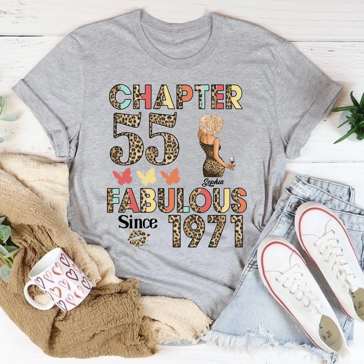 55th birthday shirts for her, Personalised 55th birthday gifts, 1971 t shirt, 55 and fabulous shirt, 55th birthday shirt ideas, gift ideas 55th birthday woman