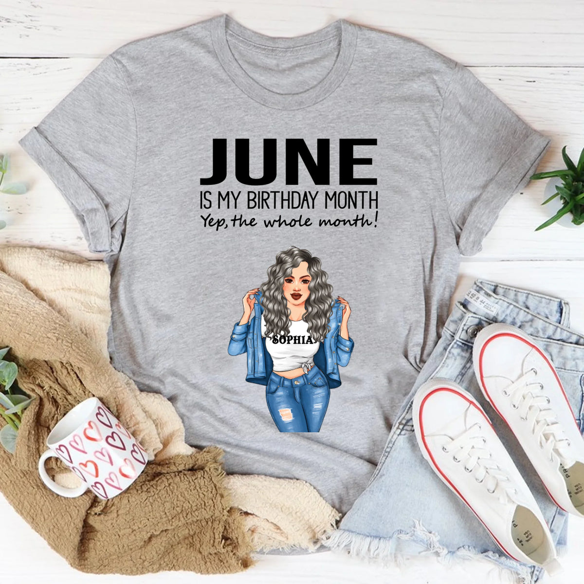 June Birthday Shirt, Custom Birthday Shirt, Queens Born In June, June Birthday Shirts For Woman, June Birthday Gifts