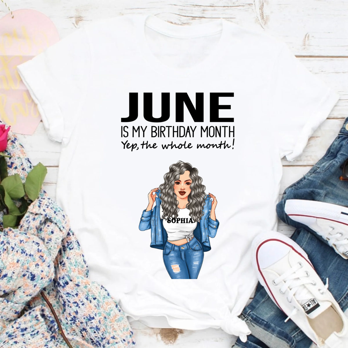 June Birthday Shirt, Custom Birthday Shirt, Queens Born In June, June Birthday Shirts For Woman, June Birthday Gifts
