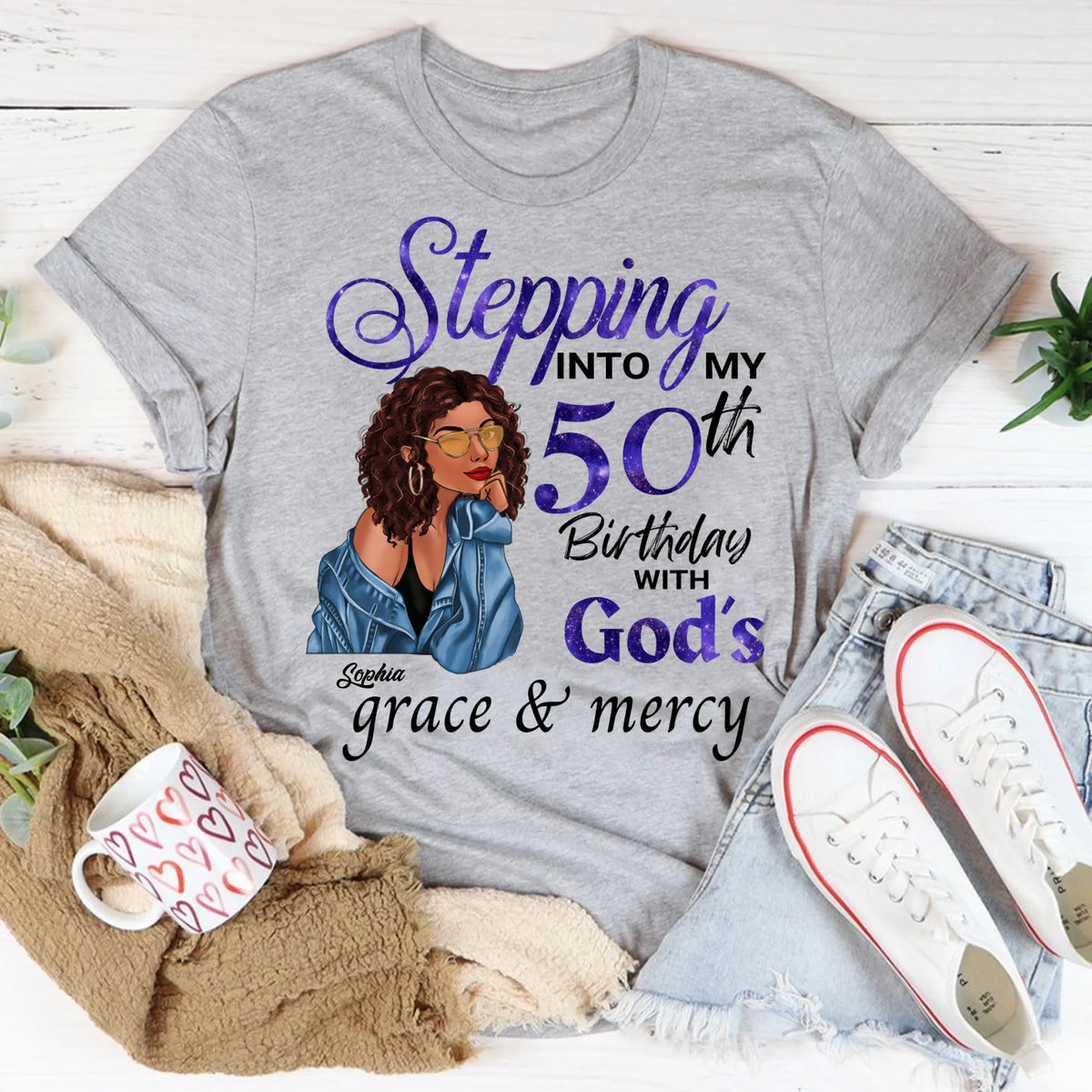 Chapter 50, Fabulous Since 1972 50th Birthday Unique T Shirt For Woman, Custom Birthday Shirt, Her Gifts For 50 Years Old , Turning 50 Birthday Cotton Shirt