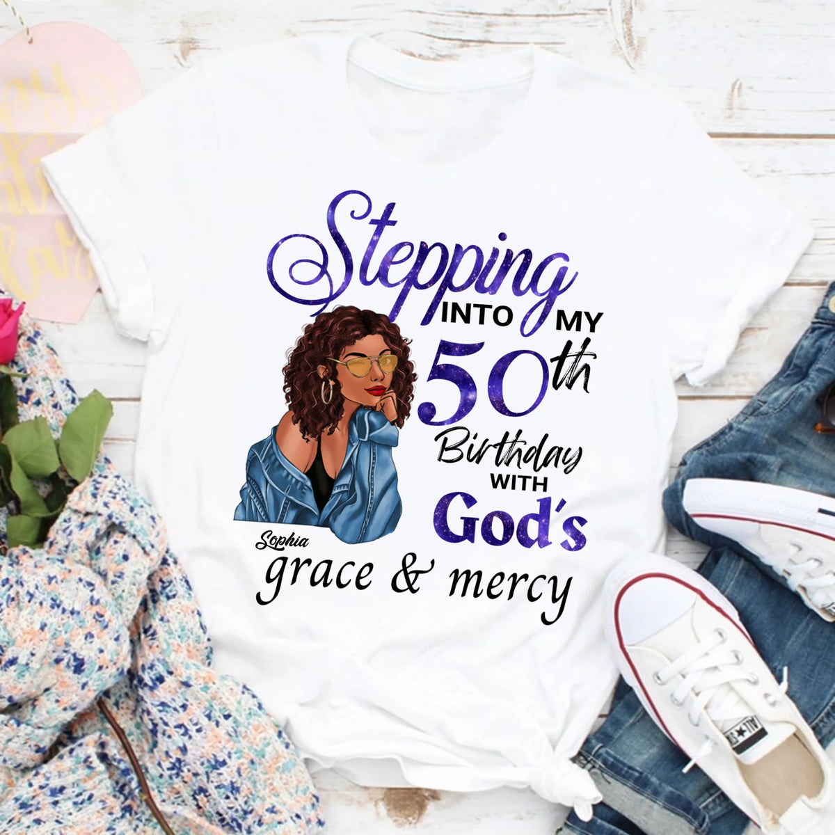 Chapter 50, Fabulous Since 1972 50th Birthday Unique T Shirt For Woman, Custom Birthday Shirt, Her Gifts For 50 Years Old , Turning 50 Birthday Cotton Shirt