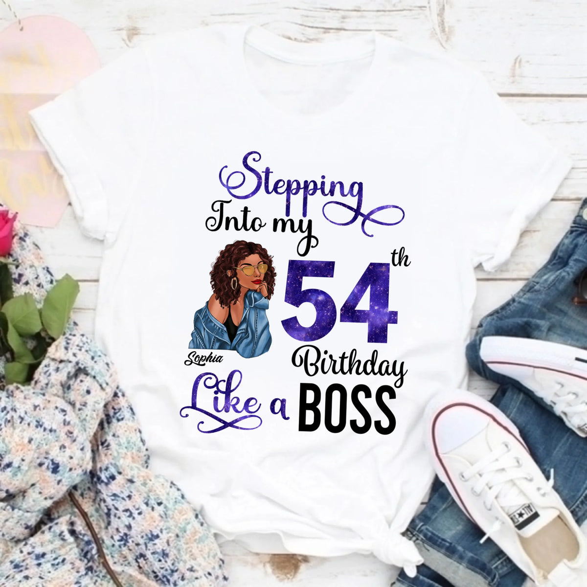 Chapter 54, Fabulous Since 1968 54th Birthday Unique T Shirt For Woman, Custom Birthday Shirt, Her Gifts For 54 Years Old , Turning 54 Birthday Cotton Shirt
