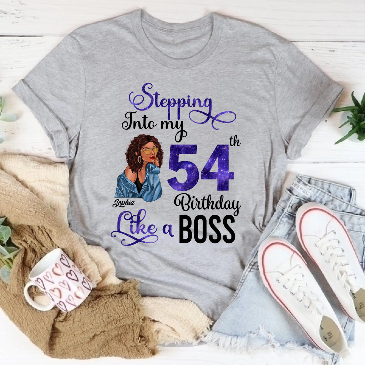 Chapter 54, Fabulous Since 1968 54th Birthday Unique T Shirt For Woman, Custom Birthday Shirt, Her Gifts For 54 Years Old , Turning 54 Birthday Cotton Shirt