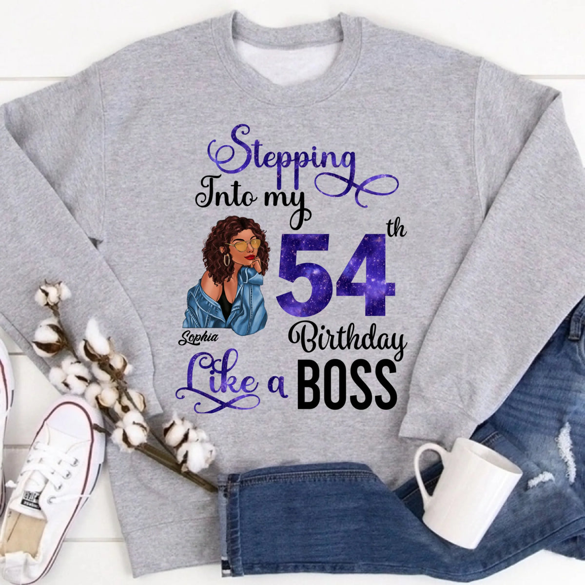 Chapter 54, Fabulous Since 1968 54th Birthday Unique T Shirt For Woman, Custom Birthday Shirt, Her Gifts For 54 Years Old , Turning 54 Birthday Cotton Shirt