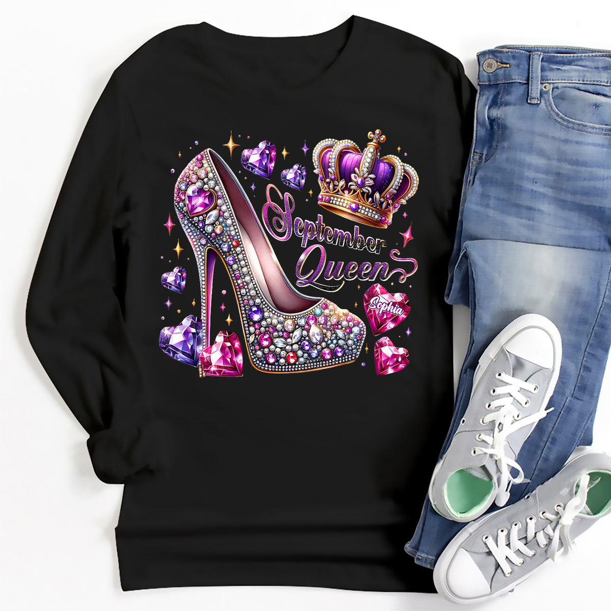 September Birthday Shirt, Custom Birthday Shirt, Queens Born In September, September Birthday Shirts For Woman, September Birthday Gifts, September Is My Birthday Month, Yep The Whole Month-YPT-ALK