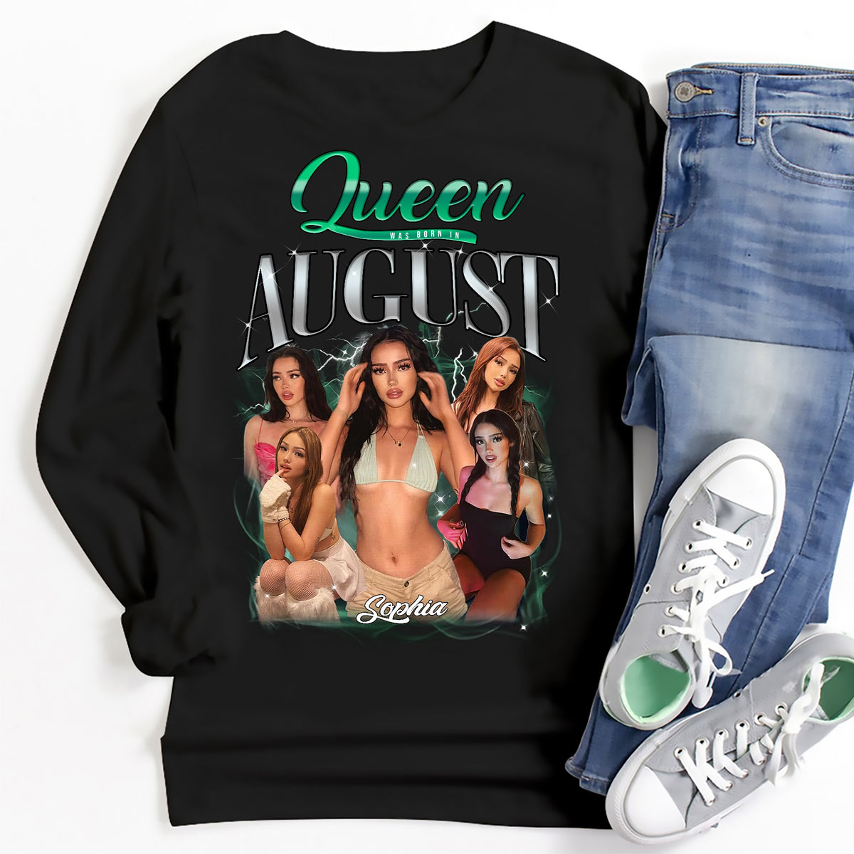 August Birthday Shirt, Custom Birthday Shirt, Queens Born In August, August Birthday Shirts For Woman, August Birthday Gifts-YPT-ALK